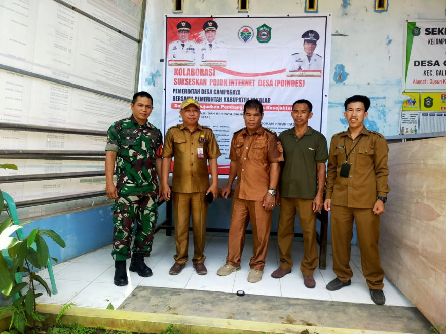 Pembangunan Layanan Pojok Internet Desa Di sinergikan Oleh Pemdes Campagaya Sebagai dukungan desa digital maju